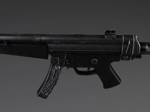 MP5A5 Submachine 3D Model