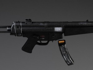 MP5A5 Submachine 3D 모델