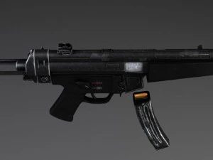 MP5A5 Submachine 3D Model