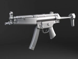MP5A5 Submachine 3D Model