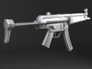 MP5A5 Submachine 3D Model