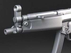MP5A5 Submachine 3D 모델