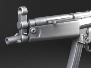 MP5A5 Submachine 3D Model