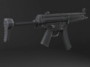 MP5A5 Submachine 3D Model