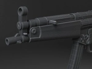 MP5A5 Submachine 3D Model
