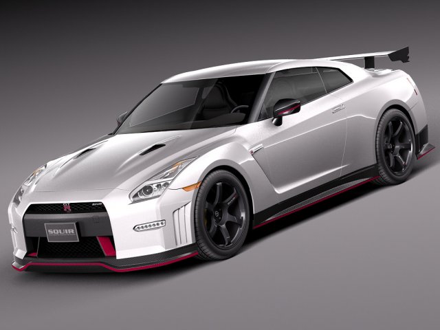 Nissan GTR Nismo 2015 3D Model .c4d .max .obj .3ds .fbx .stl .blend 