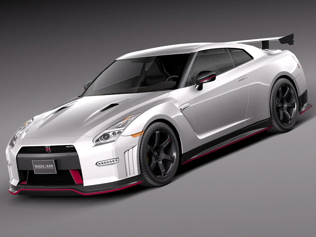 Nissan GTR Nismo 2015 3D Model .c4d .max .obj .3ds .fbx .stl .blend