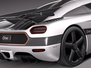 Koenigsegg One1 2014 3D Modell