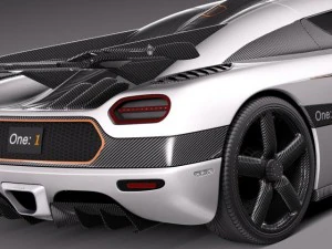 Koenigsegg One1 2014 3D Model