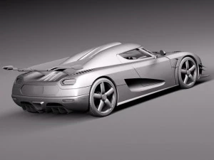 Koenigsegg One1 2014 3D Model