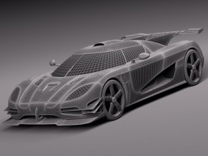 Koenigsegg One1 2014 3D Modell