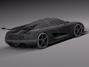 Koenigsegg One1 2014 3D Modell