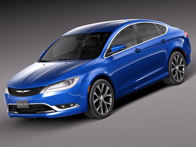 Chrysler 200 2015 3D-Modell .c4d .max .obj .3ds .fbx .stl .blend 
