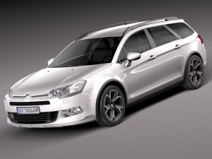 Citroen C5 Crosstourer 2014 3D Model