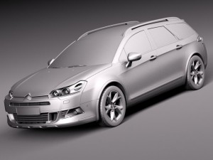 Citroen C5 Crosstourer 2014 3D Модель