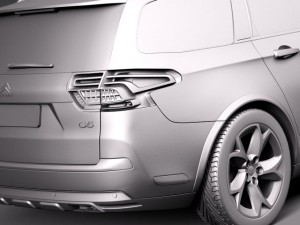 Citroen C5 Crosstourer 2014 3D Модель