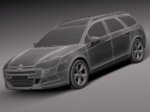 Citroen C5 Crosstourer 2014 3D Модель