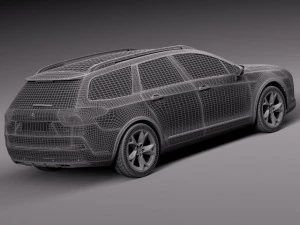 Citroen C5 Crosstourer 2014 3D Model