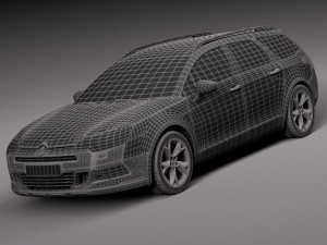 Citroen C5 Crosstourer 2014 3D Модель