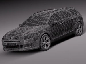 Citroen C5 Crosstourer 2014 3D Model