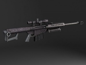 Barrett M82A1 Sniper Rifle Model 3D