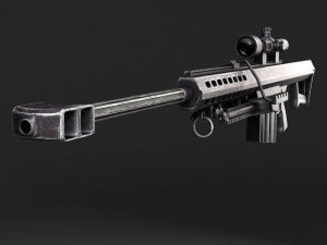 Barrett M82A1 Sniper Rifle Model 3D