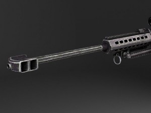 Barrett M82A1 Sniper Rifle Model 3D
