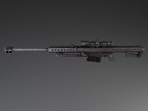 Barrett M82A1 Sniper Rifle Model 3D