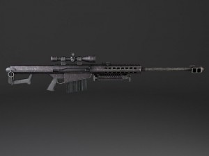 Barrett M82A1 Sniper Rifle Model 3D