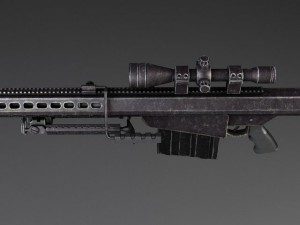 Barrett M82A1 Sniper Rifle Model 3D