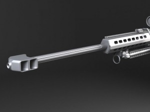 Barrett M82A1 Sniper Rifle Model 3D