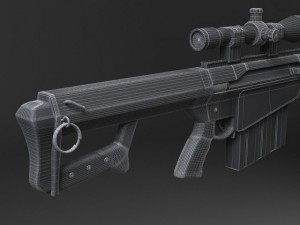 Barrett M82A1 Sniper Rifle Model 3D