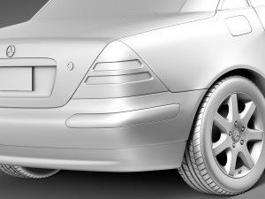 Mercedes-Benz SLK R170 1996-2004 Model 3D