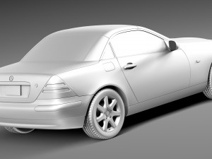 Mercedes-Benz SLK R170 1996-2004 Model 3D