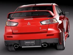 Mitsubishi Lancer Evolution X 2008 3D मॉडल