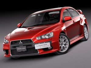 Mitsubishi Lancer Evolution X 2008 3D मॉडल