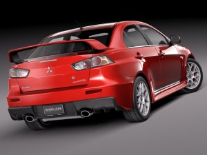 Mitsubishi Lancer Evolution X 2008 3D मॉडल