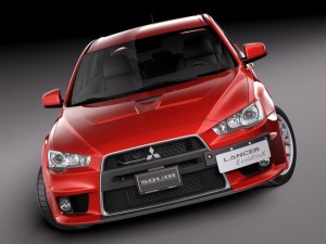 Mitsubishi Lancer Evolution X 2008 3D मॉडल