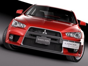 Mitsubishi Lancer Evolution X 2008 3D मॉडल
