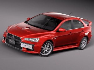 Mitsubishi Lancer Evolution X 2008 3D मॉडल