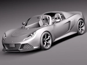 Lotus Exige S Roadster 2014 3D Model
