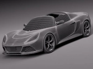 Lotus Exige S Roadster 2014 3D Model