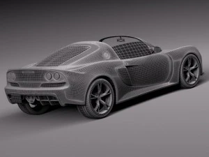 Lotus Exige S Roadster 2014 3D Model