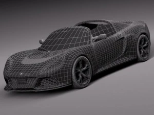 Lotus Exige S Roadster 2014 3D Model