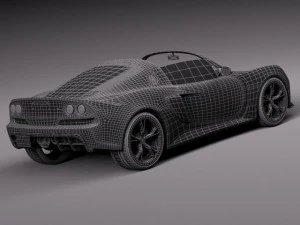 Lotus Exige S Roadster 2014 3D Model