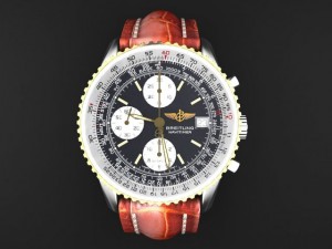 Breitling Old Navitimer II Mens Luxury Watch 3D Model