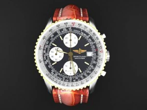 Breitling Old Navitimer II Mens Luxury Watch 3D Model
