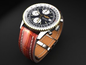 Breitling Old Navitimer II Mens Luxury Watch 3D Model