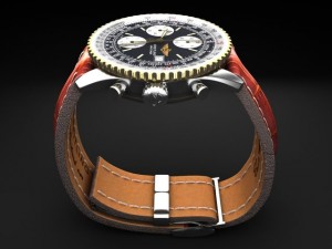 Breitling Old Navitimer II Mens Luxury Watch 3D Model