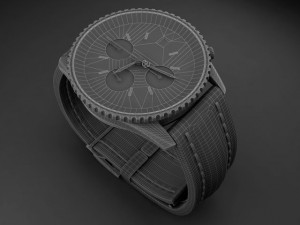 Breitling Old Navitimer II Mens Luxury Watch 3D Model